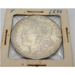 1886 P Morgan Silver Dollar Fine Grade