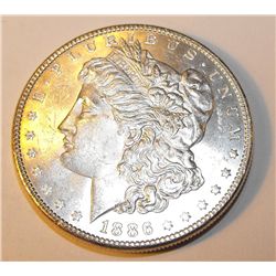 1886 P BU Morgan Silver Dollar