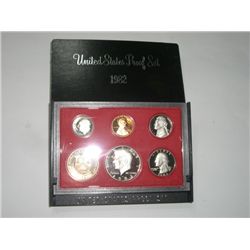 1982-S PROOF Set *SET HAS THE KENNEDY HALF DOLLAR & DEPT of TREASURY COIN - NICE SET*!!