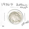 Image 1 : 1936-D Buffalo Nickel *RARE EXTRA FINE-40 GRADE*!!