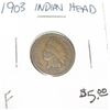 Image 1 : 1903 INDIAN HEAD PENNY RED BOOK VALUE IS $5.00 *RARE FINE GRADE*!!