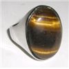 Image 1 : BEAUTIFUL *TIGER EYE GEMSTONE* RING* NOT SURE OF SIZE BUT LARGE!!