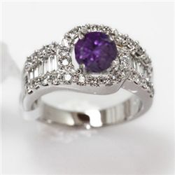 6.57g 14k White Gold Diamond Ring