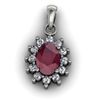 Image 1 : Genuine 1.25 Ctw ruby Pendant14k