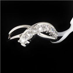 4.58g 14k White Gold Diamond Ring