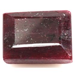 Natural African Ruby 144.17ctw Emerald Cut Stone