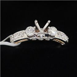 5.41g 14k White Gold Diamond Ring