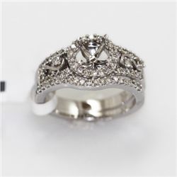 7.06g 14k White Gold Diamond Ring