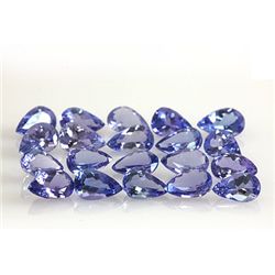 Natural Tanzanite Zoisite Pear Cut 37pcs 15.00 ctw