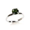 Image 1 : Natural 1.00 ctw Green Diamond Solitaire Ring