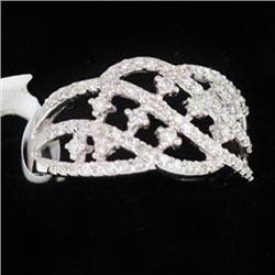 3.90g 14k White Gold Diamond Ring