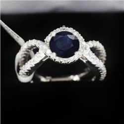 5.54g 14k White Gold Diamond Ring