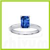 Image 1 : Genuine 1.0 ctw Sapphire Solitaire Emerald Cut 14kt