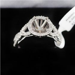 4.32g 14k White Gold Diamond Ring