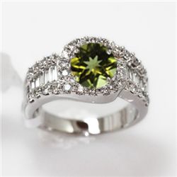 6.57g 14k White Gold Diamond Ring