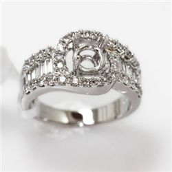 6.57g 14k White Gold Diamond Ring