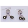 Image 1 : NATURAL 39.60 CTW TANZANITE/SEMIPRECIOUS EARRING .925 S