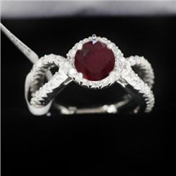 5.54g 14k White Gold Diamond Ring