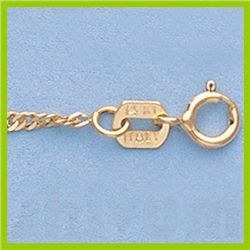 Genuine 16" 14k Singapore Gold-Yellow 1.5mm Chain 1.7g