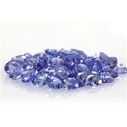 Natural Tanzanite Zoisite Oval-Pear Cut 55 pcs19.40 ctw