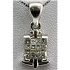 Image 1 : Genuine 0.22 ctw Diamond Invisible Anchor Pendant 18k