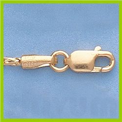 Genuine 16" 14k Gold-Yellow 1.3mm Figaro Franco Chain