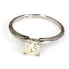 Image 1 : 0.75 ct Princess cut Diamond V V S - C1 Solitaire Ring