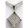 Image 2 : Genuine 0.28 ctw Diamond Invisible Type Pendant 10k