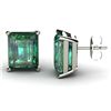 Image 1 : Genuine 10.50 ctw Emerald Earring 14k W/Y Gold