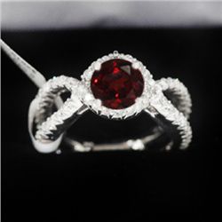 5.54g 14k White Gold Diamond Ring