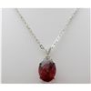Image 3 : Genuine 20.33 ctw Pink Tourmaline & Diamond Necklace 14