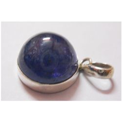 NATURAL 41.85 CTW TANZANITE ROUND CABUSHION PENDANT .92