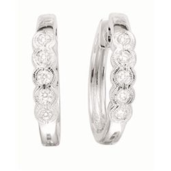 GENUINE 0.35 CTW DIAMOND EARRING 14K GOLD