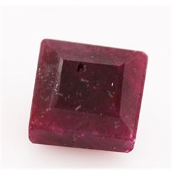 NATURAL 23.65 CTW AFRICAN RUBY SQUARE CUT