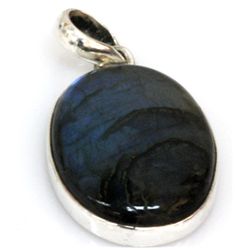 Natural 52.93 ctw Semi Precious .925 Sterling Pendant