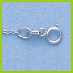 Genuine 16" 14k Gold-Yellow 1.1mm Oval Link Chain