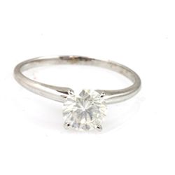 Certified Round SI2/I1, G Solitaire Ring 0.6ctw