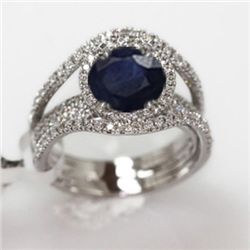 5.69g 14k White Gold Diamond Ring