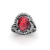 Image 2 : Ruby 4.92 ctw & Diamond Ring 18kt W/Y Gold