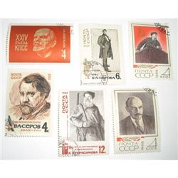 6 Total LARGE U.S.S.R. C.C.C.P RARE Stamps *6 TOTAL ALL FOR 1 MONEY*!!