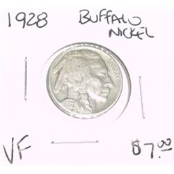 1928 BUFFALO NICKEL RED BOOK VALUE IS $7.00 *RARE VERY FINE GRADE*!!