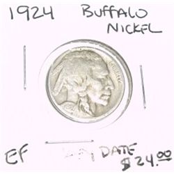 1924 BUFFALO NICKEL RED BOOK VALUE IS $24.00 *RARE KEY DATE EXTRA FINE GRADE*!!