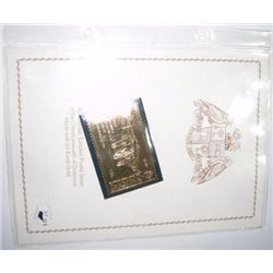 OFFICIAL LIMITED POSTAL ISSUE of the COMMONWEALTH of DOMINICA LARGE PLATE*MADE WITH 23-KARAT GOLD*!!