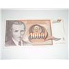 Image 1 : 1990 YUGOSLAVIA 1000 DINARA NOTE BOOK VALUE $18.00 *EXTREMELY RARE UNC HIGH GRADE NOTE*!!