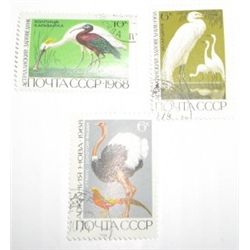 3 Total U.S.S.R. C.C.C.P RARE WILDLIFE BIRD Stamps *3 TOTAL ALL FOR 1 MONEY*!!