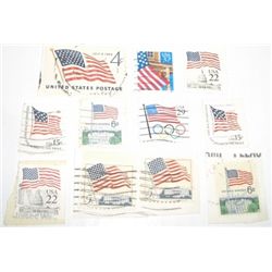11 TOTAL U.S.A. MIXTURE Stamps INCLUDING AN OLYMPIC STAMP & 4,5,6 & 15 CENT STAMPS *11 TOTAL ALL FOR
