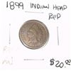 Image 1 : 1899 INDIAN HEAD RED BOOK VALUE $20.00 *RARE RED AU HIGH GRADE*!!