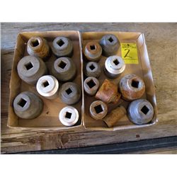 [2] flats of 1/2" & 3/4" sockets