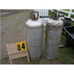 pair of 100 gallon LP tanks
