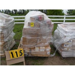pallet of New Cycle Country parts, plow mount hardware